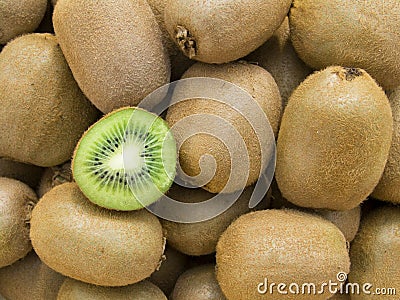 Kiwis background Stock Photo