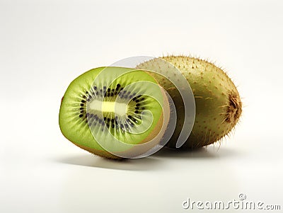 Kiwis are rich in vitamins and minerals. Generative AI Stock Photo