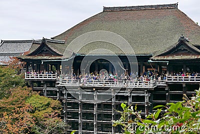 Kiyomizu dera in higashiyama in Kyoto Editorial Stock Photo