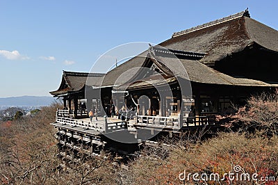 Kiyomizu-dera main building Editorial Stock Photo