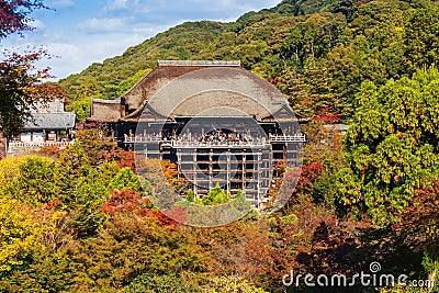 Kiyomizu-dera Temple in Kyot Editorial Stock Photo