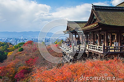 Kiyomizu Dera temple in Kyoto Japan Editorial Stock Photo