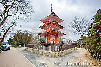 Kiyomizu-dera Temple in Kyoto Editorial Stock Photo