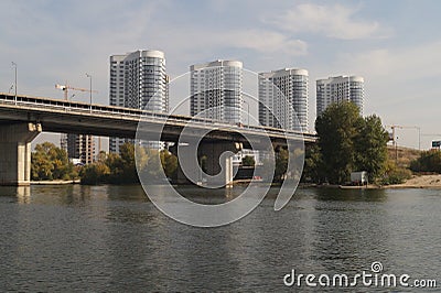 Kiyv city landscape Stock Photo