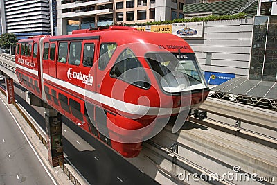 KL Monorail Monorel KL Editorial Stock Photo