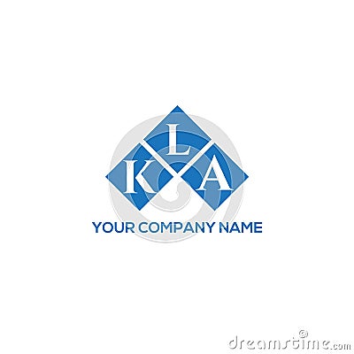 KLA letter logo design on WHITE background. KLA creative initials letter logo concept. Vector Illustration