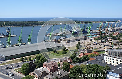 Klaipeda, port Stock Photo