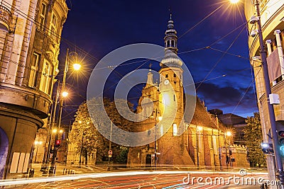 Klaryski Church in Bydgoszcz Stock Photo