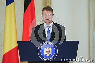 Klaus Iohannis Editorial Stock Photo