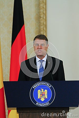 Klaus Iohannis Editorial Stock Photo