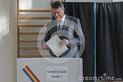 Klaus Iohannis Editorial Stock Photo