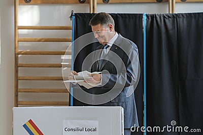 Klaus Iohannis Editorial Stock Photo