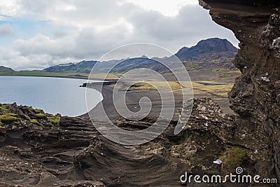 Kleifarvatn lake, Reykjanes Peninsula, Iceland Stock Photo