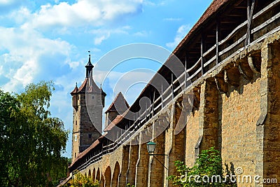 The Klingen tower, One of the Castle Gates in Rothenburg ob der Tauber Stock Photo