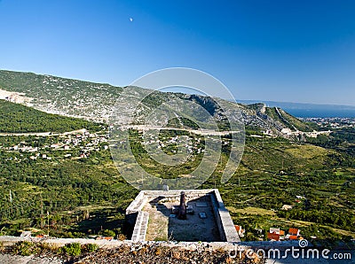 Klis fortress view. Croatia Stock Photo