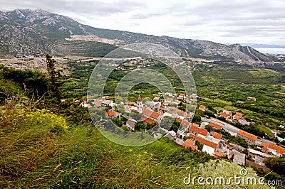 Klis fortress view. Croatia, near Split. Stock Photo