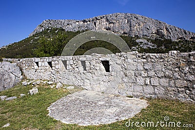Klis fortress. Stock Photo