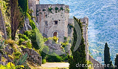 Klis - Medieval fortress in Croatia Stock Photo
