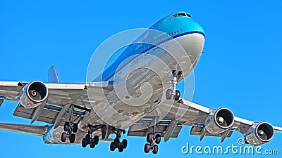 KLM Asia Boeing 747-400 Combi Editorial Stock Photo