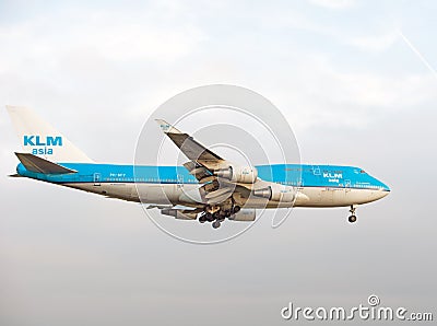 KLM Asia 747 PH-BFY Editorial Stock Photo