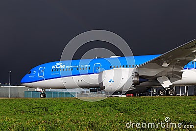 KLM Boeing 787 Dreamliner Editorial Stock Photo