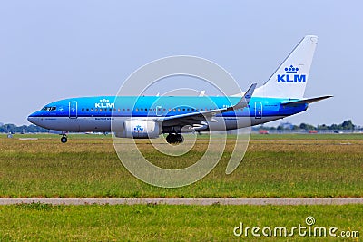 KLM Boeing 737-700 Editorial Stock Photo