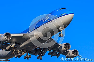 KLM Boeing 747-400 Editorial Stock Photo