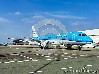 KLM Cityhopper Embraer 190 Editorial Stock Photo