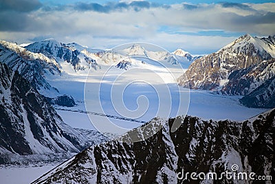 Kluane National Park and Reserve, Mountains and Glaciers Stock Photo