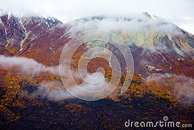 Kluane National Park and Reserve, Mountainside Views Stock Photo