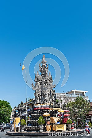 Patung Catur Muka Monument, Klungkung Bali Indonesia Editorial Stock Photo