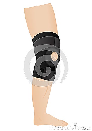 Knee bandage Vector Illustration