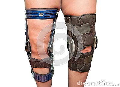 Knee braces Stock Photo
