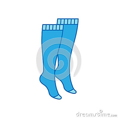 knee high socks icon design template vector illustration Vector Illustration