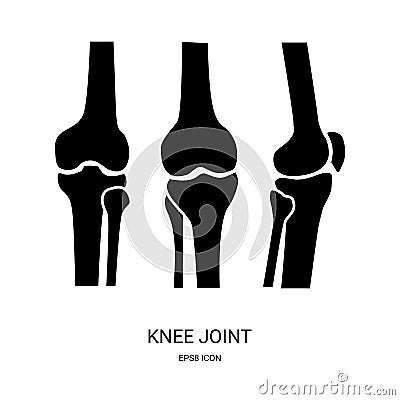 Knee Joint Icon Vector Illustration