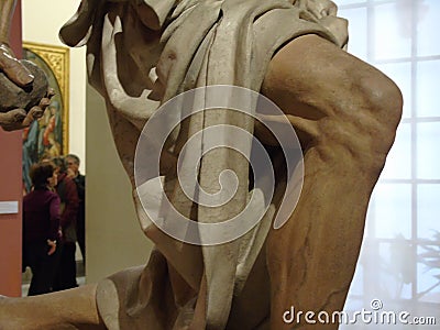 Knee of Saint Jerome by Pietro Torrigiano Editorial Stock Photo