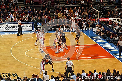 Knicks x Indiana Pacers Madison Square Garden Editorial Stock Photo