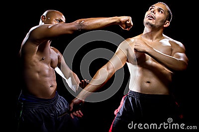 Knife Attack Self Defense Stock Photo