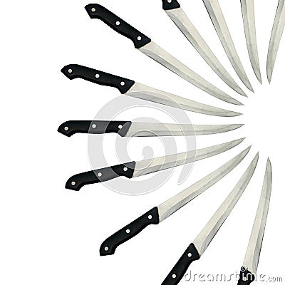 Knife background Stock Photo