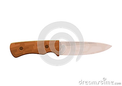 Knife camping element vector illustration outdoor tourism travel trip Vector Illustration