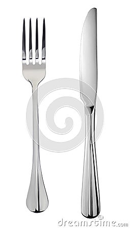 Knife and fork Stock Photo