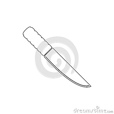 knife icon. Element of Crime for mobile concept and web apps icon. Thin line icon for website design and development, app Stock Photo