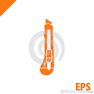 Knife icon stock vector illustration flat design Vector Illustration