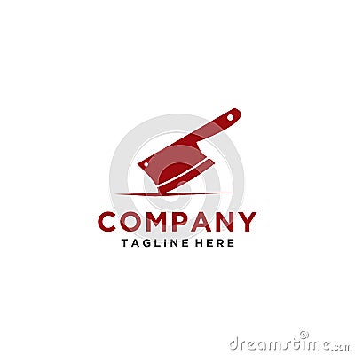 Knife logo elegant style for restaurant business Vector Illustration