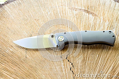 Knife. Poket . EDC. Stock Photo