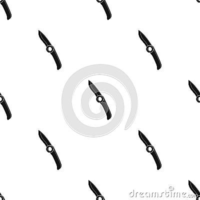 Knife for the rope.Mountaineering single icon in black style vector symbol stock illustration web. Vector Illustration