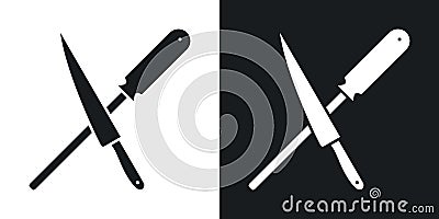 Knife sharpener icon vector set on white background Vector Illustration