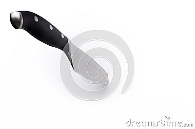 Knife stuck Stock Photo