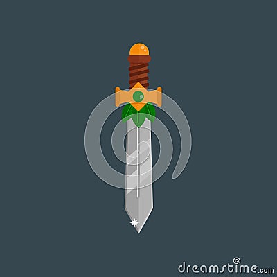 Knife weapon vector illustration. Vector Illustration