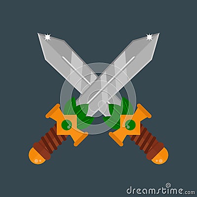 Knife weapon vector illustration. Vector Illustration